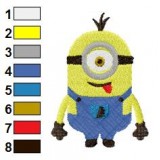 Minions One Eye Despicable Me Embroidery Design